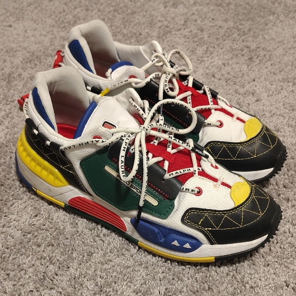 Polo by Ralph Lauren Green and Black Sneakers - Picture 1 of 6